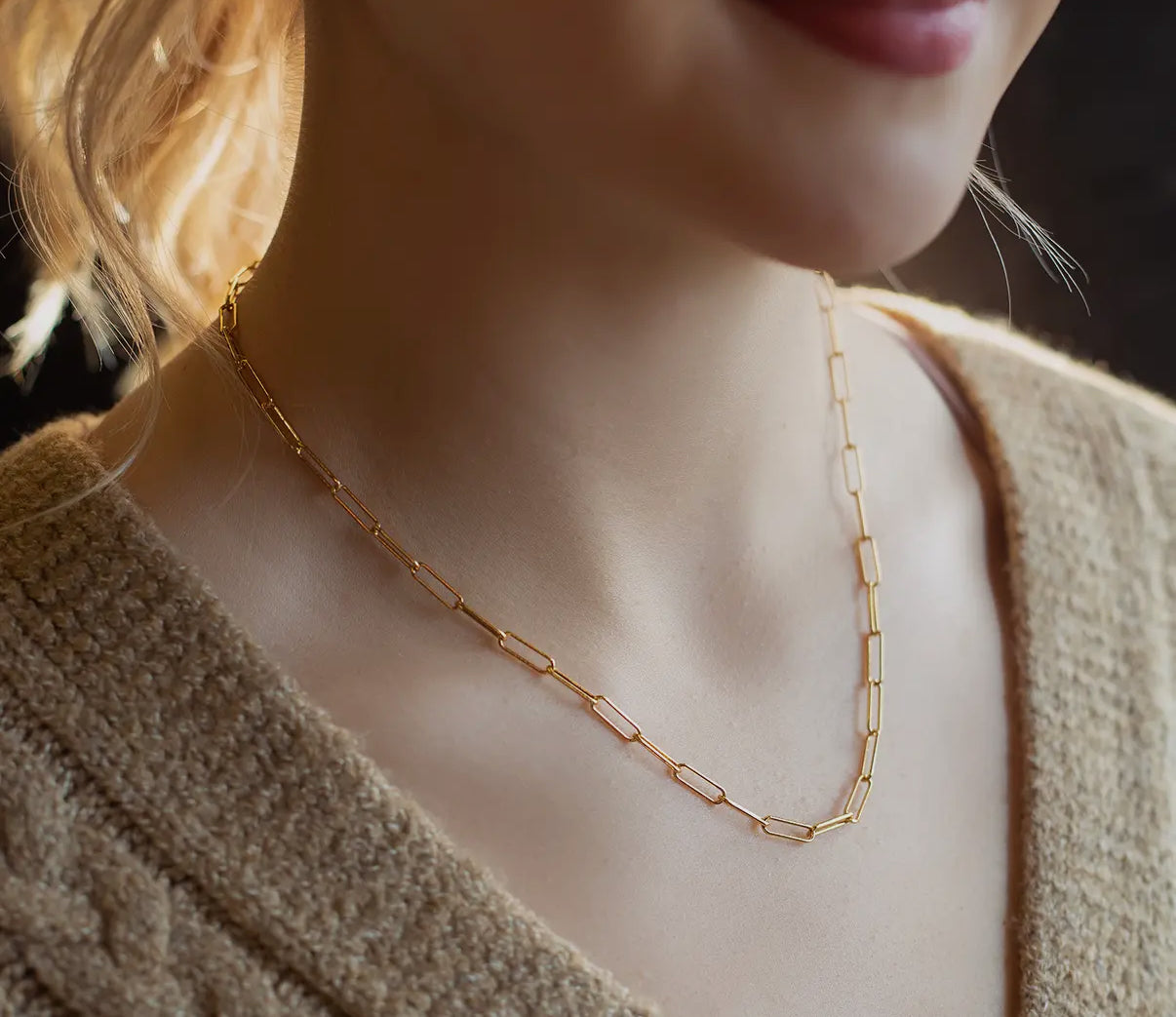 Paperclip Charm Necklace