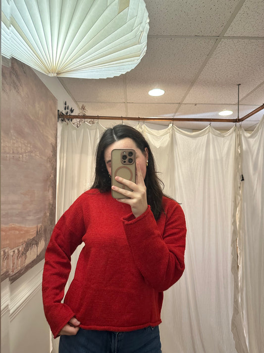 Red Soft Sweater