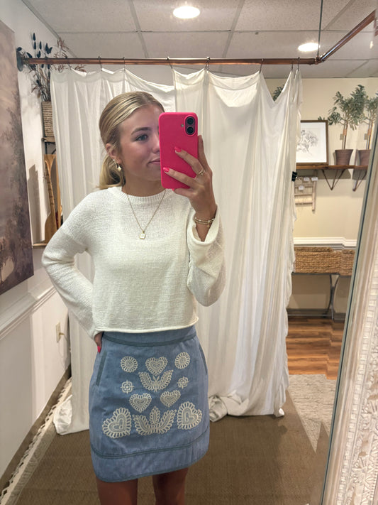 slate skirt