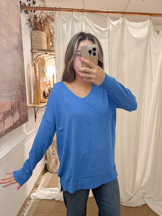 marlin blue oversized sweater