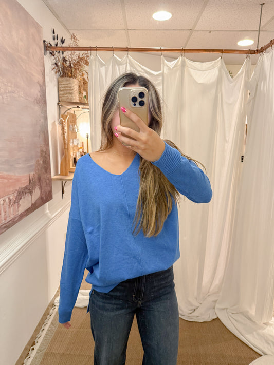 marlin blue oversized sweater