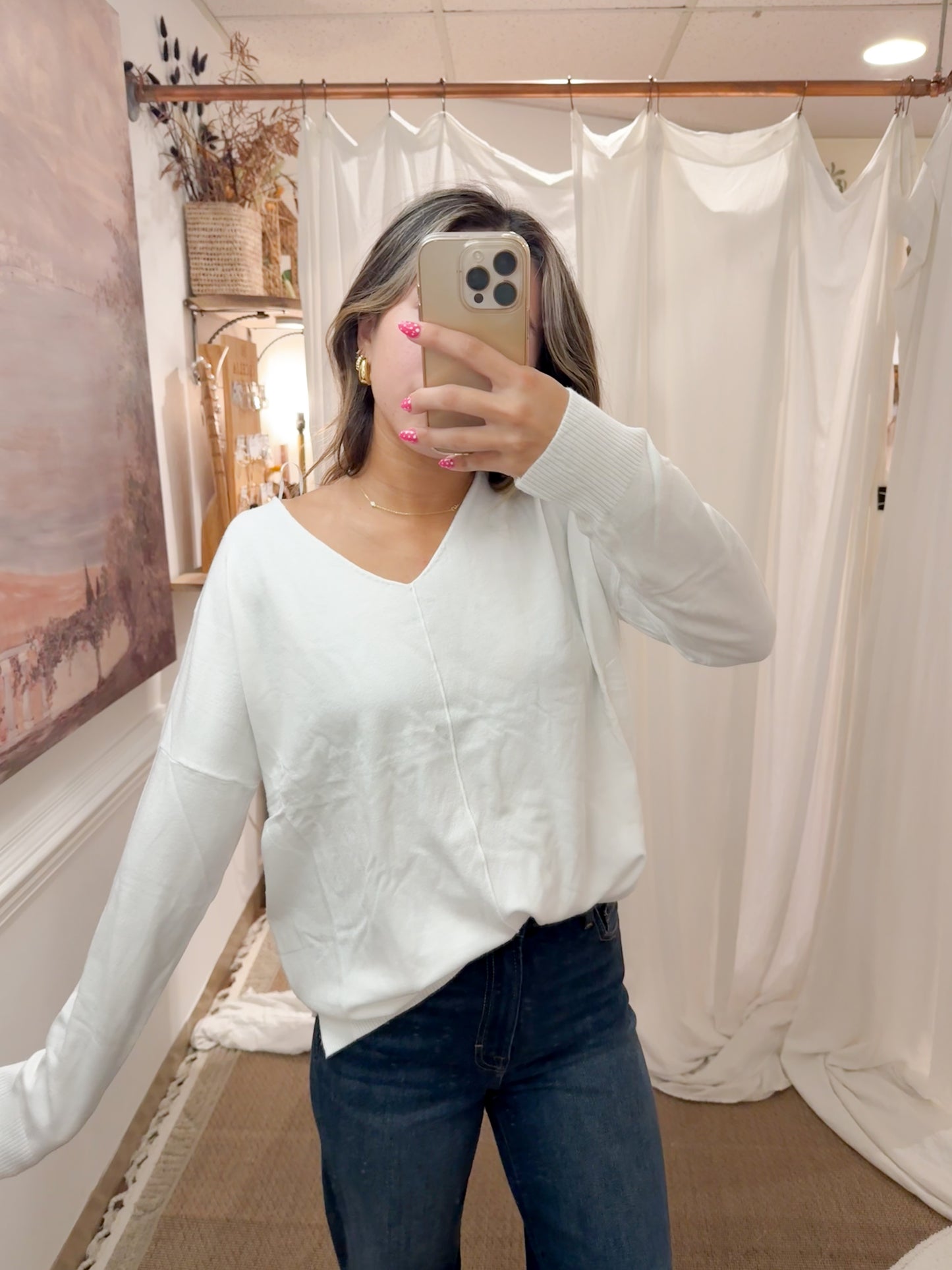 off white oversized sweater